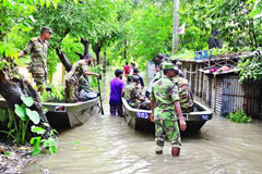 দিনাজপুরে বন্যায় ৮ শিশুসহ ১৪ জনের মৃত্যু