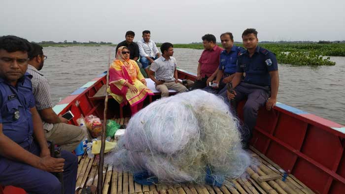 মুন্সীগঞ্জে পৃথক অভিযানে তিন জেলের কারাদণ্ড