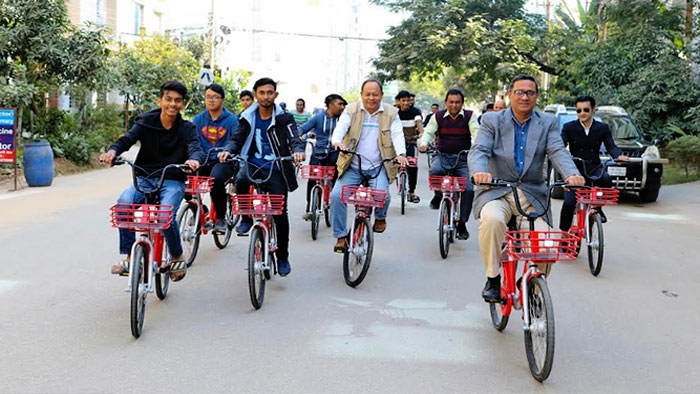 এবার রাজধানীতে সাইকেল শেয়ারিং সেবা