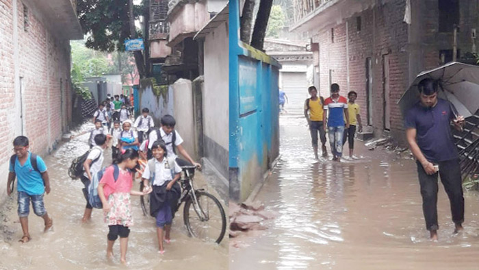 দুর্গাপুরের সড়কের বেহাল দশায় নির্বিকার কর্তৃপক্ষ