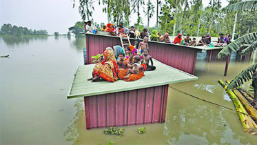 চরম দুর্ভোগে কুড়িগ্রামের সাড়ে ৯ লাখ বানভাসী মানুষ 