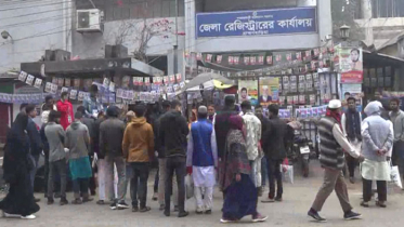 ব্রাহ্মণবাড়িয়ায় দলিল লেখক সমিতির নির্বাচন চলছে