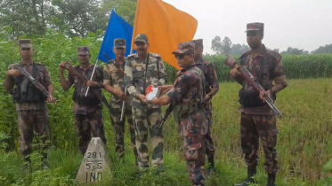 জয়পুরহাট সীমান্তে বিজিবি-বিএসএফ ঈদ শুভেচ্ছা বিনিময়