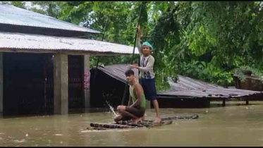 কক্সবাজারে টানা বর্ষণ-পাহাড়ি ঢলে ৬০ গ্রাম প্লাবিত