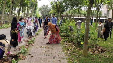 পরিচ্ছন্নতায় অনন্য দৃষ্টান্ত স্থাপন হাবিপ্রবি’র