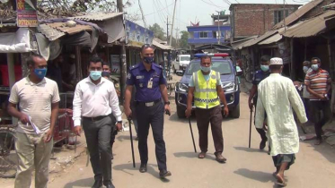 হিলিতে পথচারী ও দোকানীসহ ১৪ জনকে জরিমানা