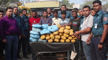 নওগাঁয় বিপুল পরিমাণ গাঁজা ও ফেন্সিডিলসহ গ্রেপ্তার ৭