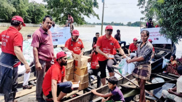 সিলেটের বন্যাদুর্গত মানুষের পাশে ‘স্বপ্ন’