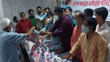 রেশনিং কার্ড পদ্ধতিতে যুবলীগের ত্রাণ বিতরণ কার্যক্রম অব্যাহত