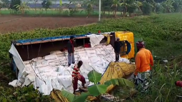 নাটোরে ট্রাক খাদে পড়ে চালক নিহত