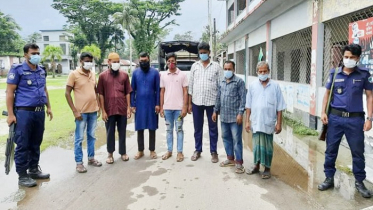 মোরেলগঞ্জে বিধি নিষেধ ভঙ্গ করায় সাত ব্যবসায়ীকে কারাদণ্ড