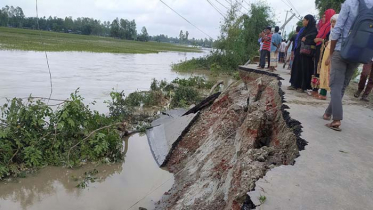 ভাঙ্গন আতঙ্কে তিস্তা নদী তীরবর্তী মানুষ