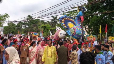 দুইবছর পর জাবিতে মঙ্গল শোভাযাত্রা