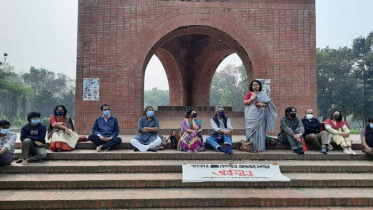 শাবিপ্রবির শিক্ষার্থীদের সমর্থনে জাবিতে শিক্ষকদের অবস্থান 