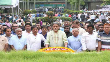 জাতীয় কবি কাজী নজরুল ইসলামের মৃত্যুবার্ষিকীতে যুবলীগের শ্রদ্ধা 