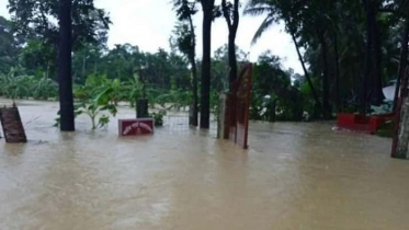 তিনদিন টানা বৃষ্টিতে বান্দরবানের নিম্নাঞ্চল প্লাবিত