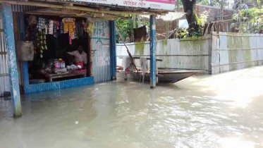 কুড়িগ্রামে বাঁধ ভেঙে ২০ গ্রাম প্লাবিত