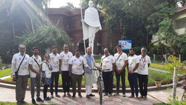 বাংলাদেশ-ভারত বন্ধুত্বের ৫০ বছর পূর্তি উপলক্ষ্যে সাইকেল র‌্যালি