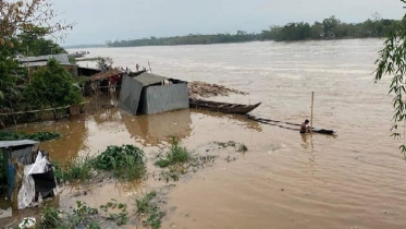 উজানের ঢলে পানি বেড়েছে ৬১ নদীতে, নিম্নাঞ্চল প্লাবিত