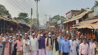 বঙ্গবন্ধুর ভাস্কর্য ভাঙ্গায় বিক্ষোভে উত্তাল সন্দ্বীপ