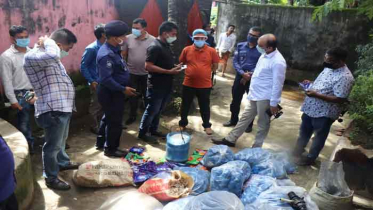 বাড়ির ভেতরে নকল পণ্যের কারখানা, রুম সিলগালা