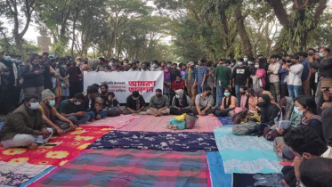 আমরণ অনশনে গেলেন আন্দোলনরত শাবিপ্রবি শিক্ষার্থীরা