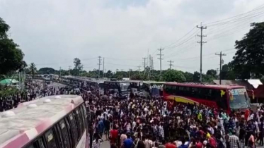 বাসের চাপায় মা-ছেলে-মেয়ে নিহত, মহাসড়ক অবরোধ 