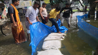 সিংড়া ও নলডাঙ্গায় লক্ষাধিক মানুষ পানিবন্দি 